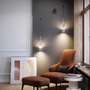 Dekorativní - M P090WL-L24CH3K Nástěnné svítidlo Sintesi 3000K 24W teplá bílá 840lm chrom kov/sklo designové - MAYTONI - foto 3