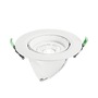 Kruhová - FAN INC-DELTA-38 Zápustné svítidlo LED Delta, hliník, bílá/stříbrná, COB, 38 W, 4300 lm, CCT, 19,5 x 19,5 x 23 cm - FANEUROPE - foto 3