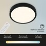 Kruhová - BRILO 3701-015 CCT LED přisazené svítidlo pr. 28 cm, 18 W, 2000 lm, černá - BRILO - foto 3