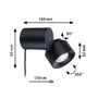 Stolní lampy dekorační - P 79776 LED stolní lampa 3-krokové-stmívatelné Puric Pane 2700K 3W černá - PAULMANN - foto 3