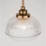 Dekorativní - NV 9738211 Závěsné svítidlo MOND saténový zlatý kov čiré sklo E14 1x5W 230V IP20 bez žárovky - NOVA LUCE - foto 3
