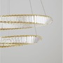 Kruhová - NV 9333063 Závěsné svítidlo AURELIA zlatý kov a křišťál LED 70W 230V 3500K IP20 stmívatelné - NOVA LUCE - foto 3