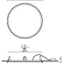 Koupelnová - OS COR72002 CORVUS V2 stropní/nástěnné plastové polovestavné svítidlo bílá IP44 3000 K 32W LED - OSMONT - foto 3