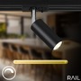 Lištové Briloner 230V - BRILO 8017045 1-fázový lištový systém, kompletní sada, 4x LED spoty, černá - BRILO - foto 3