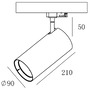 Svítidla - IMPR 707109 Deko-Light kolejnicový systém 3-fázový 230V Horus 220-240V AC/50-60Hz 30,00 W 4000 K bílá 210 - foto 3