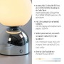Stolní lampy dekorační - LD 19218-17 Kolekce Schöner Wohnen LED bateriové stolní svítidlo RUDI, chrom, nabíjecí přes USB, 3000-6000K - JUST LIGHT - foto 3