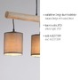 Podélná - LD 15783-29 GREEN TRIB LED závěsné svítidlo přírodní dřevo 1 ramenné látkové stínidlo venkovský design do interiéru - LEUCHTEN DIREKT / JUST LIGHT - foto 3
