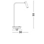 Stolní lampy dekorační - NV 7140182 Stolní lampa SICILY černý hliník LED 3W 3000K s vypínačem - NOVA LUCE - foto 3