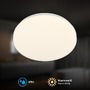 Kruhová - BRILO 3891016 Mojo stropní svítidlo pr.27 cm - 12W, 1300lm, LED, teplá bílá, IP54, bílé - BRILO - foto 3