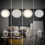 Kruhová - BRILO 7988034 Gima 3ks sada LED vestavné bodové svítidlo, 3 krokové ovládání, matný chrom - BRILO - foto 3