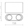 Downlight - RED R12733 MANTOVA II stropní česaný hliník 230V GU10 2x35W - RED - DESIGN RENDL - foto 3