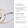 Dekorativní - PN 8222-17 TANJA LED závěsné svítidlo chrom zakřivené stmívatelné křišťálový design moderní SimplyDim 3000K - PAUL NEUHAUS - foto 3
