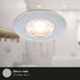 Kruhová - BRI 7606034 3ks sada LED vestavné svítidlo, 6,5 cm, 3,6W, 350lm matný chrom - BRILONER - foto 3