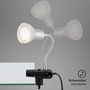 Stolní lampy s klipem - BRI 2989016P Flexibilní svítidlo se svorkou 34 cm 1xGU10 3W 250lm titan-bílé (starý kód: BRI 2989-016P) - BRILONER - foto 3