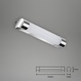 Koupelnová - BRI 2051-018 LED nástěnné svítidlo do koupelny 35,2 cm 8W 720lm chrom - BRILONER - foto 3