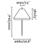 Zápichy - FARO 71575P-07 SAIGON šedá/hnědá lampa se zápichem 1M W70 - FARO - foto 3