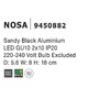 Nepřímé osvětlení - NV 9450882 Nástěnné svítidlo NOSA černý hliník GU10 2x10 IP20 220-240V bez žárovky - NOVA LUCE - foto 3