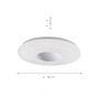 Kruhová - LD 14822-17 LAVINIA LED stropní svítidlo, chrom, moderní design, průměr 60cm 3000K - LEUCHTEN DIREKT / JUST LIGHT - foto 3