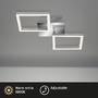 Hranatá - BRILO 3207-018 LED stropní svítidlo, 47 cm, 1200 LM, 16 W, hliník-chrom - BRILO - foto 3