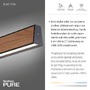 Podélná - PN 2570-79 Paul Neuhaus LED závěsné svítidlo PURE-E-MOTION elektricky nastavitelná výška 2700-5000K dub/černá perleť - PAUL NEUHAUS - foto 3