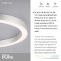 Kruhová - PN 6309-95 Paul Neuhaus LED stropní svítidlo PURE-LINES 50x50 CCT dálkový ovladač 2700-5000K hliník - PAUL NEUHAUS - foto 3