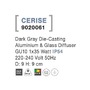 Přisazená - NV 9020061 Venkovní stropní svítidlo CERISE tmavě šedý hliník a skleněný difuzor GU10 1x7W IP54 220-240V bez žárovky - NOVA LUCE - foto 3