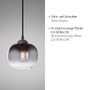 Koule - LD 15420-18 ZEA LED závěsné svítidlo 1 ramenné černé kouřové sklo moderní do interiéru - LEUCHTEN DIREKT / JUST LIGHT - foto 3