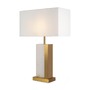 Stolní lampy dekorační - M Z031TL-01BS Stolní lampa Bianco E27 60W bílá mosaz kov alabastr designová - MAYTONI - foto 3