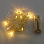 LED osvětlení na BATERIE - DLED BL07W DECOLED LED světelný řetěz na baterie, bílé perly, teple bílá, 10 diod, 1,3 m - foto 3