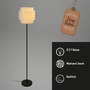 Stojací lampy - BRI 1851014 Papper stojanová lampa, stínidlo z přírodních vláken, nožní vypínač, přírodní - BRILONER - foto 3