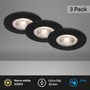 Kruhová - BRI 7046-035 3ks sada LED vestavné svítidlo, pr. 9 cm, 5 W, černá - BRILONER - foto 3