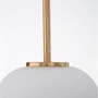 Koule - NV 9624062 Závěsné svítidlo LATO opálové sklo antický mosazný kov černý kabel E27 1x12W 230V IP20 bez žárovky - NOVA LUCE - foto 3