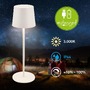 Stolní lampy dekorační - BRILO 7708016 BRILONER Bota stolní lampa - 1,8W, 120lm, nabíjecí, LED, stmívatelné, dotykový vypínač, teplá bílá, bílá 7708016 - foto 3