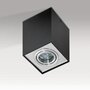 Downlight - AZZ AZ0930 Stropní bodové přisazené svítidlo Azzardo Eloy 1 black/aluminium AZ0930 GU10 1x50W IP20 9,5cm hranaté černo-hliníkové - AZZARDO - foto 3