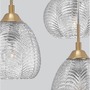 Vícečetná - NV 9191542 Závěsné svítidlo VARIO čiré sklo a saténový zlatý kov E27 3x12W 230V IP20 bez žárovky - NOVA LUCE - foto 3