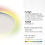 Kruhová - LD 15563-16 Stropní svítidlo CONRAD LED 24W 2700-5000K + LED 3W RGB bílé - LEUCHTEN DIREKT / JUST LIGHT - foto 3