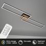 Hranatá - BRILO 3145-014 LED CCT rám 110 cm 40W 2x2200lm dřevo-černá - BRILO - foto 3