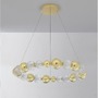 Kruhová - NV 9695202 Závěsné svítidlo BRILLE zlatý hliník a sklo LED 46W 230V 3200K IP20 stmívatelné - NOVA LUCE - foto 3