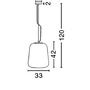 Koule - NV 7212602 Závěsné svítidlo OLIVERIO kouřové sklo s přechodem chromovaný hliník E27 1x12W IP20 bez žárovky - NOVA LUCE - foto 3