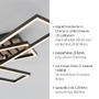 Hranatá - LD 14051-79 LED stropní svítidlo AKUSTIKA, dřevo, přírodní, moderní černá, otočné, 3000K - JUST LIGHT - foto 3
