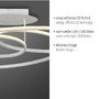 Kruhová - LD 15321-16 LUMACA LED stropní svítidlo bílé moderní světelný kruh do interiéru 3000K - JUST LIGHT - foto 3