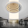 Kruhová - BRI 3847014 Toro LED stropní svítidlo, tunelový efekt, přímé a nepřímé osvětlení, matný chrom, 42cm kruhové - BRILONER - foto 3