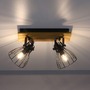 Bodová - LD 15118-18 TARO LED stropní svítidlo přírodní dřevo černá 2 ramenné otočné industriální design - LEUCHTEN DIREKT / JUST LIGHT - foto 3