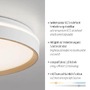 Kruhová - LD 14278-39 LED stropní svítidlo, písková barva, teplá bílá - studená bílá stmívatelné, 2700-6500K - JUST LIGHT - foto 3