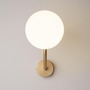 Dekorativní - M MOD109WL-01BS Nástěnné svítidlo Rendez-vous E14 40W bílá mosaz kov sklo - MAYTONI - foto 3