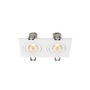 Hranatá - LA 1008511 NEW TRIA® 155 zapuštěné stropní svítidlo, čtvercové, 2700K, dvoulampa, PHASE, 38°, bílé - BIG WHITE (SLV) - foto 3