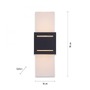 Nepřímé osvětlení - PN 9007-13 ORMA LED nástěnná lampa, antracit, svítí nahoru a dolu - PAUL NEUHAUS - foto 3