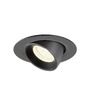 Kruhová - LA 1010062 NUMINOS® GIMBLE XS Stropní vestavné svítidlo, 4000 K, 20°, IP20, kulaté, černá - BIG WHITE (SLV) - foto 3