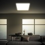 Hranatá - BRILO 7535416 Tava LED stropní svítidlo, ploché, přímé a nepřímé osvětlení, 6000 lm, 45 W, bílé, 56x56 cm - BRILO - foto 3