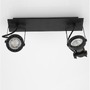 Bodová - NV 9155102 Bodové svítidlo SALVA černý kov GU10 2x10W 230V IP20 bez žárovky - NOVA LUCE - foto 3